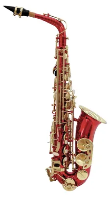 Immagine prodotto di DIMAVERY SP-30 Saxofono contralto in ebano, rosso