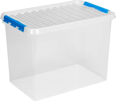 Produktbild von Sunware Q-line Aufbewahrungsbox 72L transparent blau