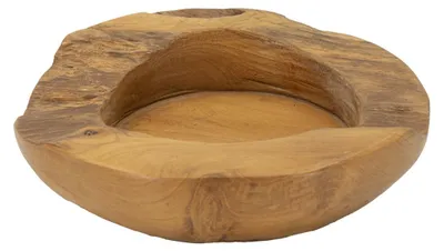 Produktbild von Erusi Ablageschale aus recyceltem Teakholz Ø 20x6 cm — Unikat
