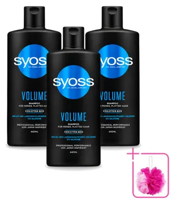 Produktbild von 3 x Syoss Volume Shampoo - 440 ml - Sparpackung - 3 Stücke