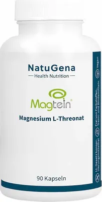 Produktbild von NatuGena Magtein® Magnesium‑L‑Threonat | 90 Kapseln | vegan