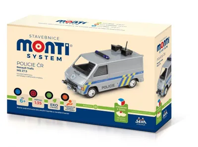 Obrázek produktu pro Stavebnice Monti System MS 27,5 Policie ČR Renault Trafic 1:35