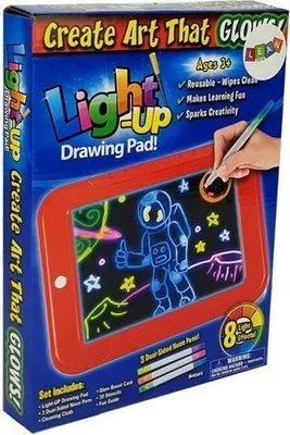 Produktbild von Wisam® 3D Magic Kinder Pad Zeichenbrett Maltafel als Spielzeug Tablet Rot 3+