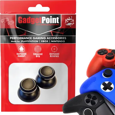 Produktbild von Thumbgrips - Thumb Grips voor PlayStation, PS5, Xbox X/S, One & Switch Pro Controller - Gaming Thumbgrips - Performance Anti-Slip Thumbsticks - Bescherming Accessoires - Glimmend - Zwart -
