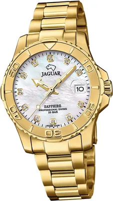 Image de Jaguar en acier inoxydable pour dames Montre analogique de luxe or Pro Diver D2UJ898/1