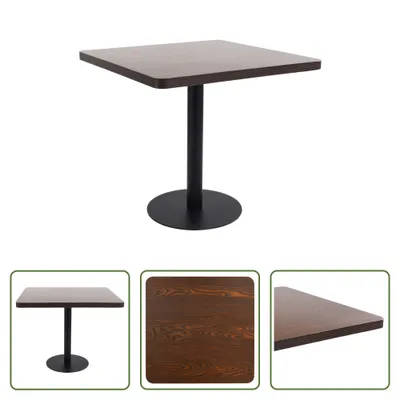 Obrázok produktu pre The Living Store Bistro stôl tmavohnedý 80x80 cm MDF
