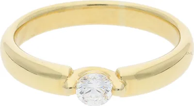 Produktbild von JuwelmaLux Ring 925/000 Sterling Silber Gold plattiert mit synth Zirkonia JL30-07-2499 55