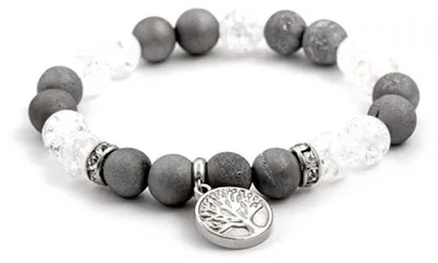 Produktbild von Armband aus Achat und Kristallperlen MINK76 / 17
