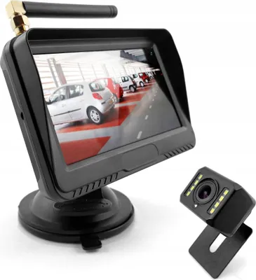 Image de Kit sans fil HD avec caméra de recul et écran 4,3 pouces, LED, portée de 40 m