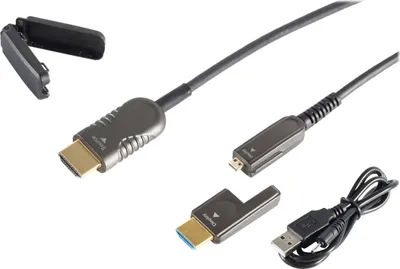 Obrázok produktu pre S/CONN 30-02085, 15 m, Typ HDMI (štandard), Typ HDMI D (micro), 17,819 Gbit/s, Čierna