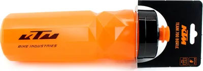Obrázok produktu pre Fľaša na bicykel KTM oranžová fľaša na vodu "Bottle Team 700", 700 ml s čiernym logom nepriepustná, bez BPA