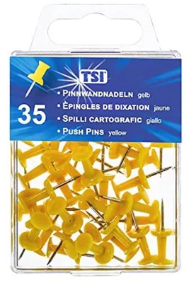 Produktbild von Famanu Pinnadeln Gelb - 35 Stück