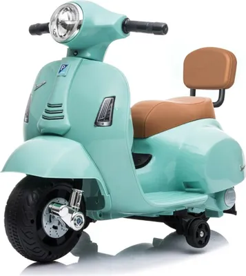 Produktbild von Kinder Elektro Roller 6V - Vespa GTS Mini - 1 bis 3 Jahre - mit Scheinwerfer - Blau