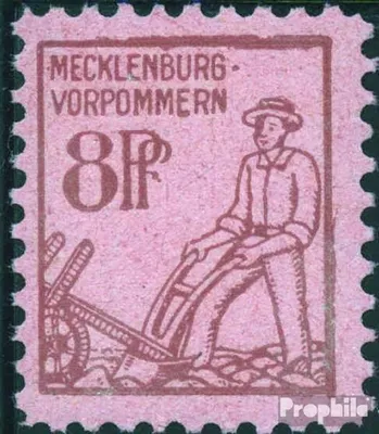 Produktbild von Briefmarken Sowjetische Zone (All.Bes.) 1945 Mi 11 postfrisch Mecklenburg 1.Ausgabe