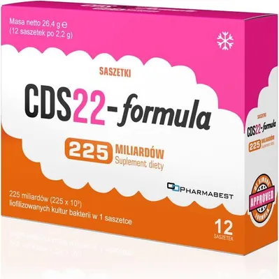 Zdjęcie produktu dla Pharmabest CDS22 formuła 225 miliardów 12 saszetek