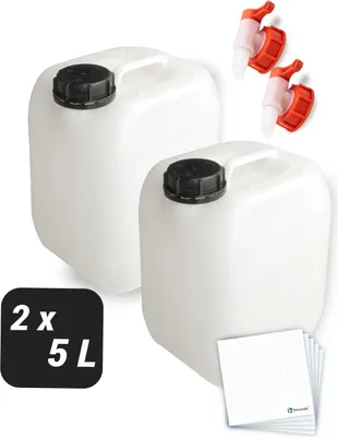 Produktbild von Trevendo 2er-Set Wasserkanister 5 Liter