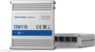 Zdjęcie produktu dla Teltonika TSW110, Nie zarządzany, Gigabit Ethernet (10/100/1000), Obsługa PoE