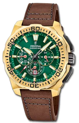 Produktbild von Festina Herrenuhr Chrono Bike Armbanduhr Leder dunkelbraun D3UF20728/2