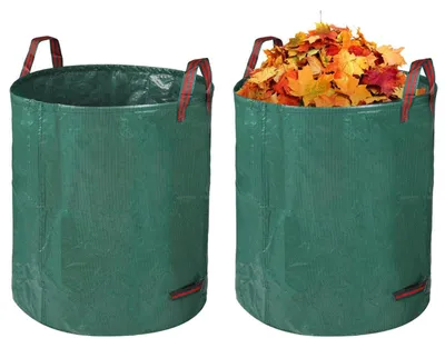 Immagine prodotto di Set di 2 sacchi per rifiuti da giardino da 272 litri con maniglie riutilizzabili