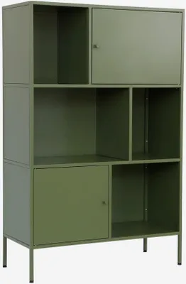 Immagine prodotto di Credenza industriale in metallo con 6 scomparti, Verde