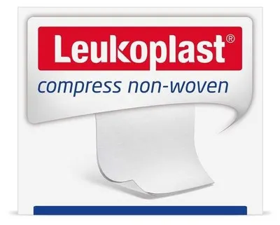 Produktbild von Leukoplast, sterile Kompressen aus Vlies, 7,5 x 7,5 cm, 6-lagig, Packung mit 50 Kompressen | Packung (50 Kompressen)