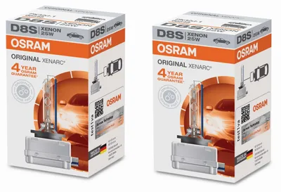 2x Original OSRAM Xenarc Classic D8S 25W Xenon Brenner Lampe Birne Scheinwerfer – Produktansicht