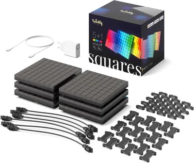 Obrázok produktu pre Smart Blocks Twinkly Squares Combo Pack 6 Blockov (1 Master + 5 Rozšírení) X 64 Pixelov Rgb