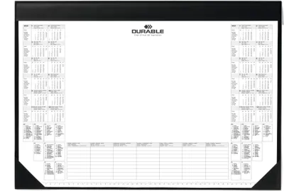 Obrázek produktu pro DURABLE Podložka na st?l 650x520 mm s kalendá?em, ?erná, 729101