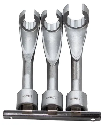 Obrázok produktu pre Sada kľúčov na demontáž vstrekovačov, 3ks (14, 17, 19mm) BMW, Opel, Mercedes - Kroftools