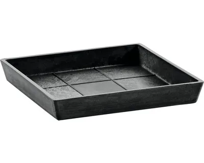 Produktbild von Blumentopf Untersetzer Ecopots Kunststoff 38,5 x 38,5 x 3,4 cm dunkelgrau