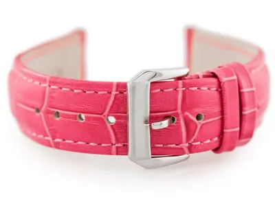 Produktbild von Ledergürtel für die W64 Uhr - Pink - 22 mm
