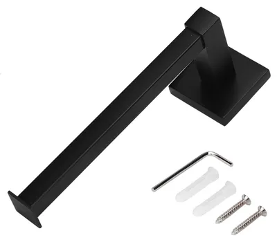 Produktbild von Schwarzes Wandregal, Toilettenpapierhalter, Badezimmer-Toilettenpapier-Aufbewahrungsregal