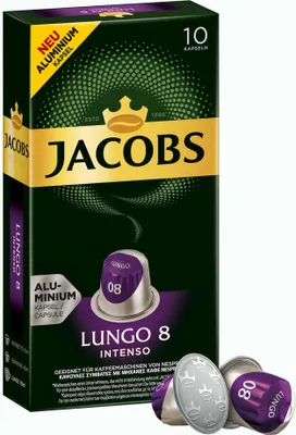 Produktbild von Jacobs Lungo Intenso | 10 Nespresso® komp. Kapseln