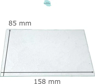Produktbild von Ersatzglas für Grablaterne | Grablicht - Strukturglas Kathedral - nach Wunschmaß -  158 mm x 85 mm