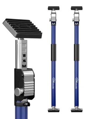 Imagen del producto de Soportes telescópicos para montaje, con altura ajustable de 75 a 133 cm, 2 unidades, para puertas y marcos