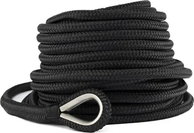 Produktbild von Hollex 30 Meter schwarze bleibeschwerte Ankerleine Ø12 mm