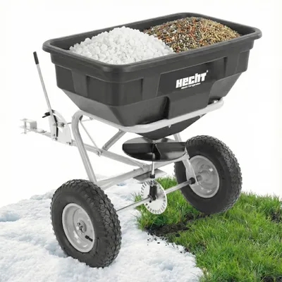 Produktbild von HECHT 260 Streuwagen Anhänger | 60 Liter | Für ATV / Quads / Rasentraktoren | Streumengenregulierung