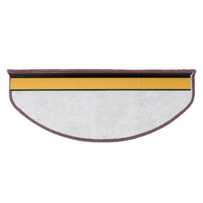 Produktbild von Shaggy-Stufenmatte Barcelona Lila 115 Halbrund 23,5 x 65 cm
