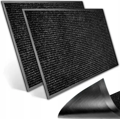 Produktbild von Seila Fußmatte Set 40x60 cm, Schwarz, 2 Stück