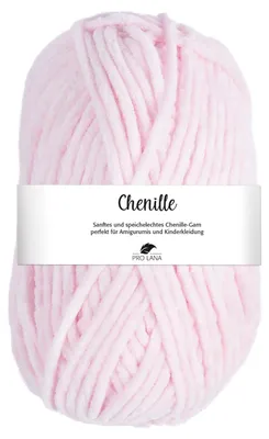 Zdjęcie produktu dla Pro Lana CHENILLE, 100 g, miękka i wytrzymała przędza chenille, 110 m, kolor 031 - różowy