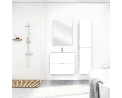 Obrázek produktu pro Koupelnová skříňka vysoká Somero bílá vysoce lesklá 35 x 160 x 35 cm