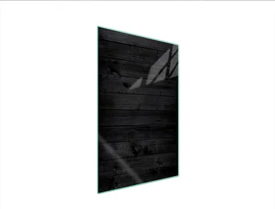 Produktbild von Herdabdeckplatte 35x52 Glaskeramikkochfeld Abdeckung Spritzschutz Glasplatte Deko Schneidebrett Holz Schwarz