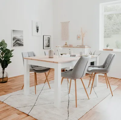 Produktbild von Homestyle4u Esstisch ausziehbar 160-215x90 cm Esszimmertisch Holztisch Eiche