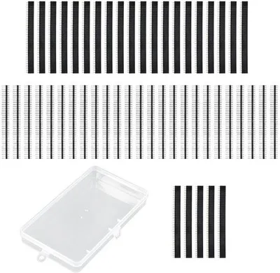 Produktbild von 50 Stück 2,54 mm 40-Pin-Header für Arduino, gerade Pins für PCB-Solderen und Prototyping