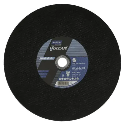 Productafbeelding van Norton schijf, Vulcan 400 x 4,0 x 32 mm, A30S, voor metaal / 10 stuks + 1 gratis