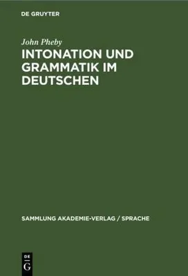 Produktbild von Intonation und Grammatik im Deutschen