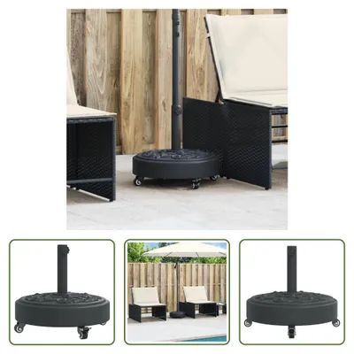 Immagine prodotto di The Living Store Supporto per ombrellone con rotelle per palo Ø38/48 mm 27 kg rotondo