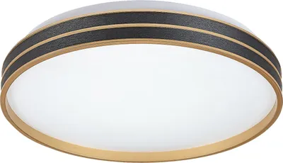 Zdjęcie produktu dla Plafon LED okrągły Gandor czarno-biały 24W Odcienie bieli 1850lm metal wym:7,5x39x39cm IP20 Rabalux