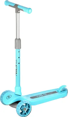 Produktbild von Kinder Roller blau mit LED Räder und leuchtendes Trittbrett, Cityroller