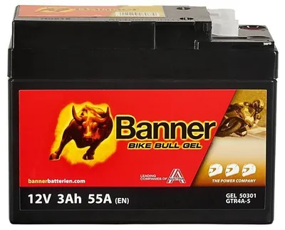 Produktbild von BANNER Starterbatterie 12V 3Ah 40A/EN B00 Motorrad Batterie